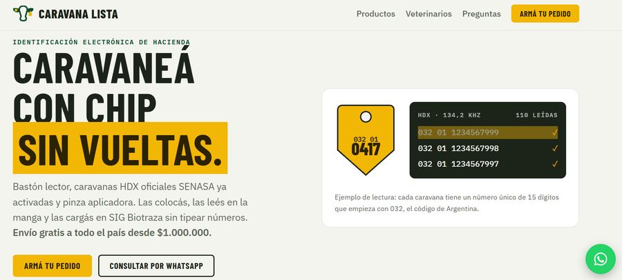 Portada de Caravana Lista: caravanas electrónicas para hacienda, con el ejemplo de lectura del bastón